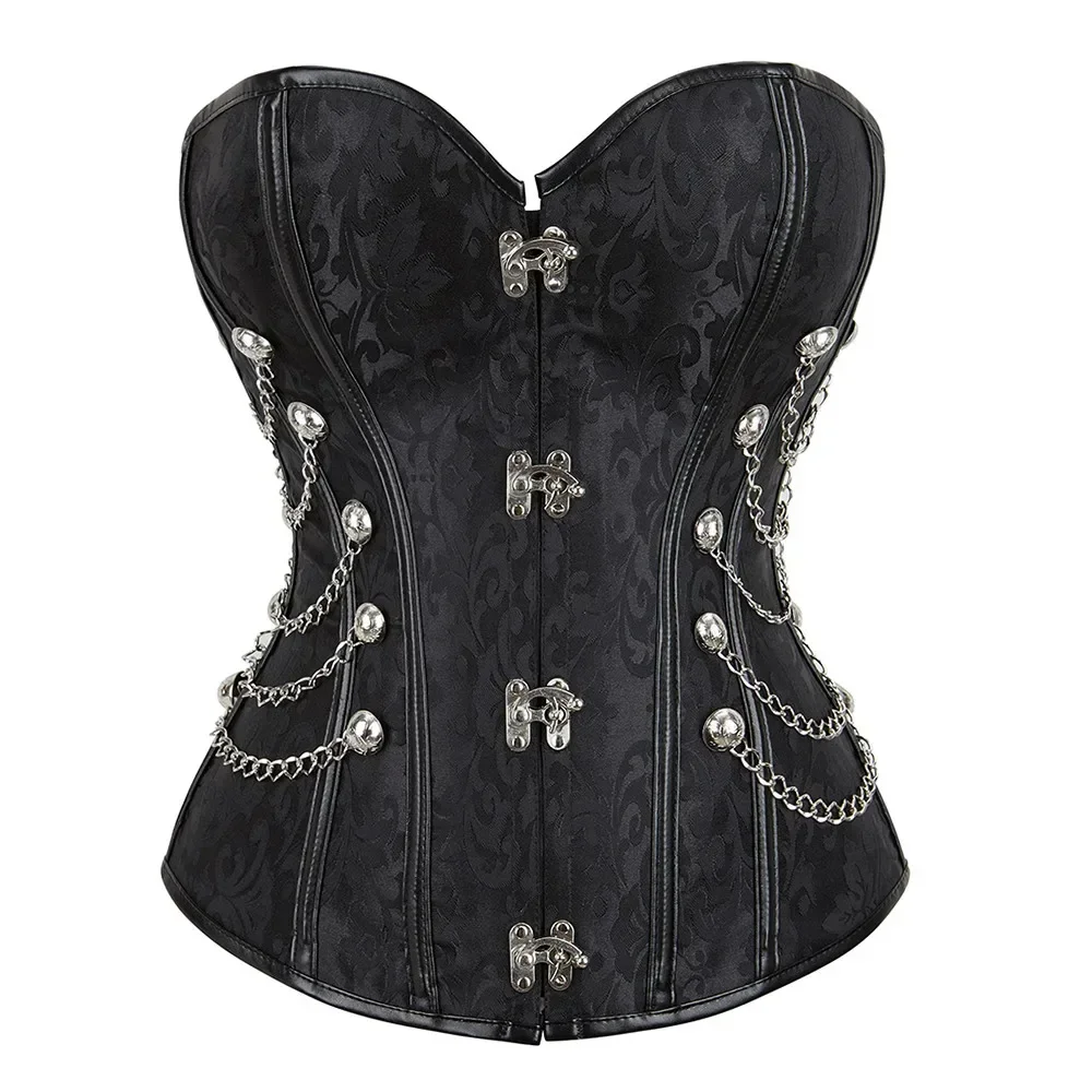 Boning Corset Steel - Medieval Steampunk Overbust Corset Retro Gothic