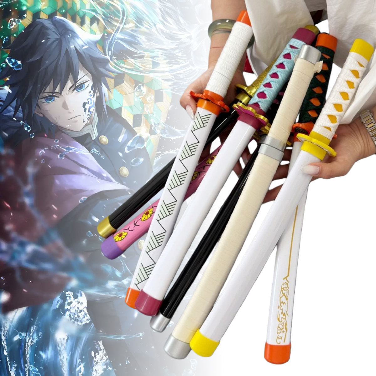 Cosplay Prop Katana - 16inch Tomioka Giyuu Katana Anime Demon
