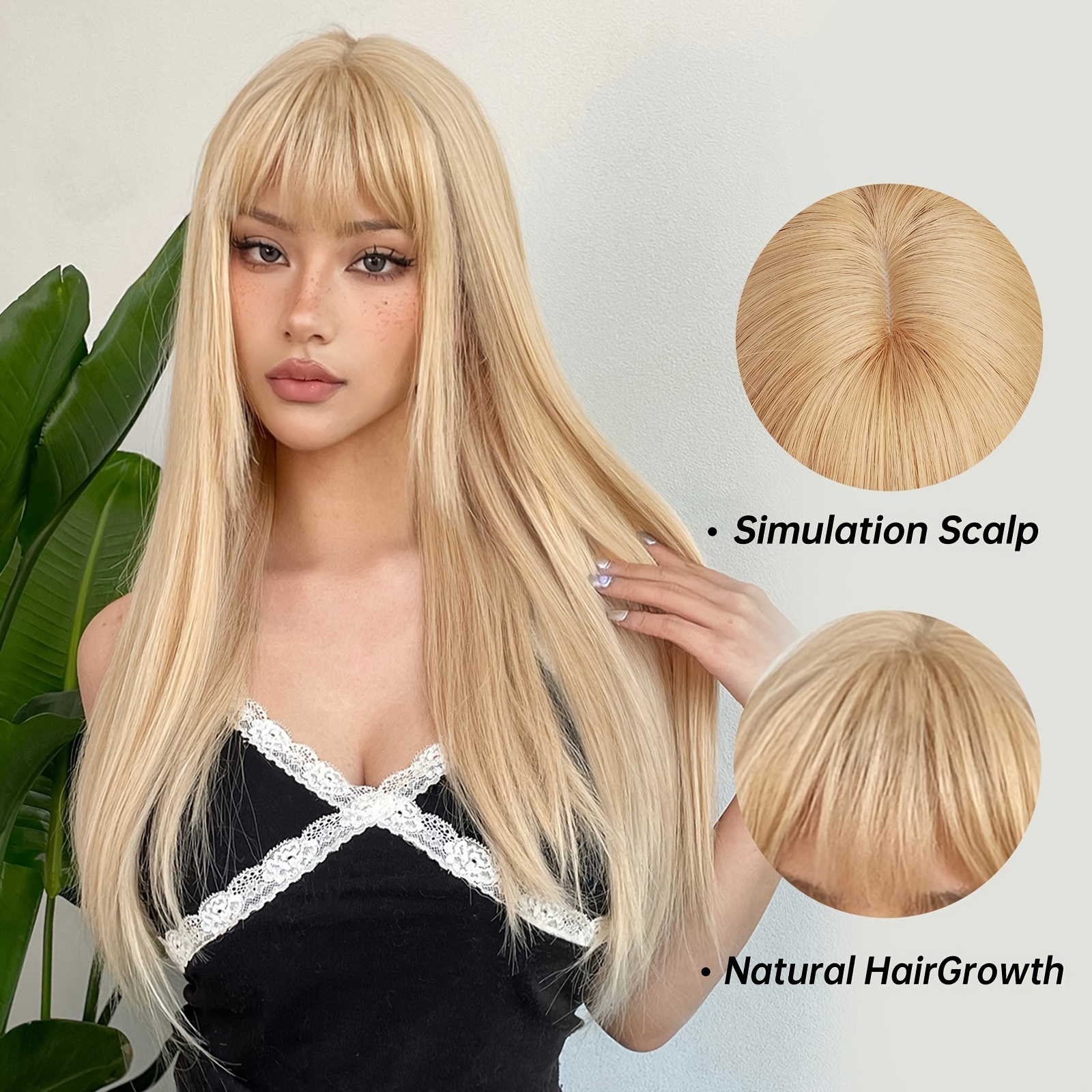 Elegant 24inch Inch Long Strai – Wig Fiber Net recenzja i cena