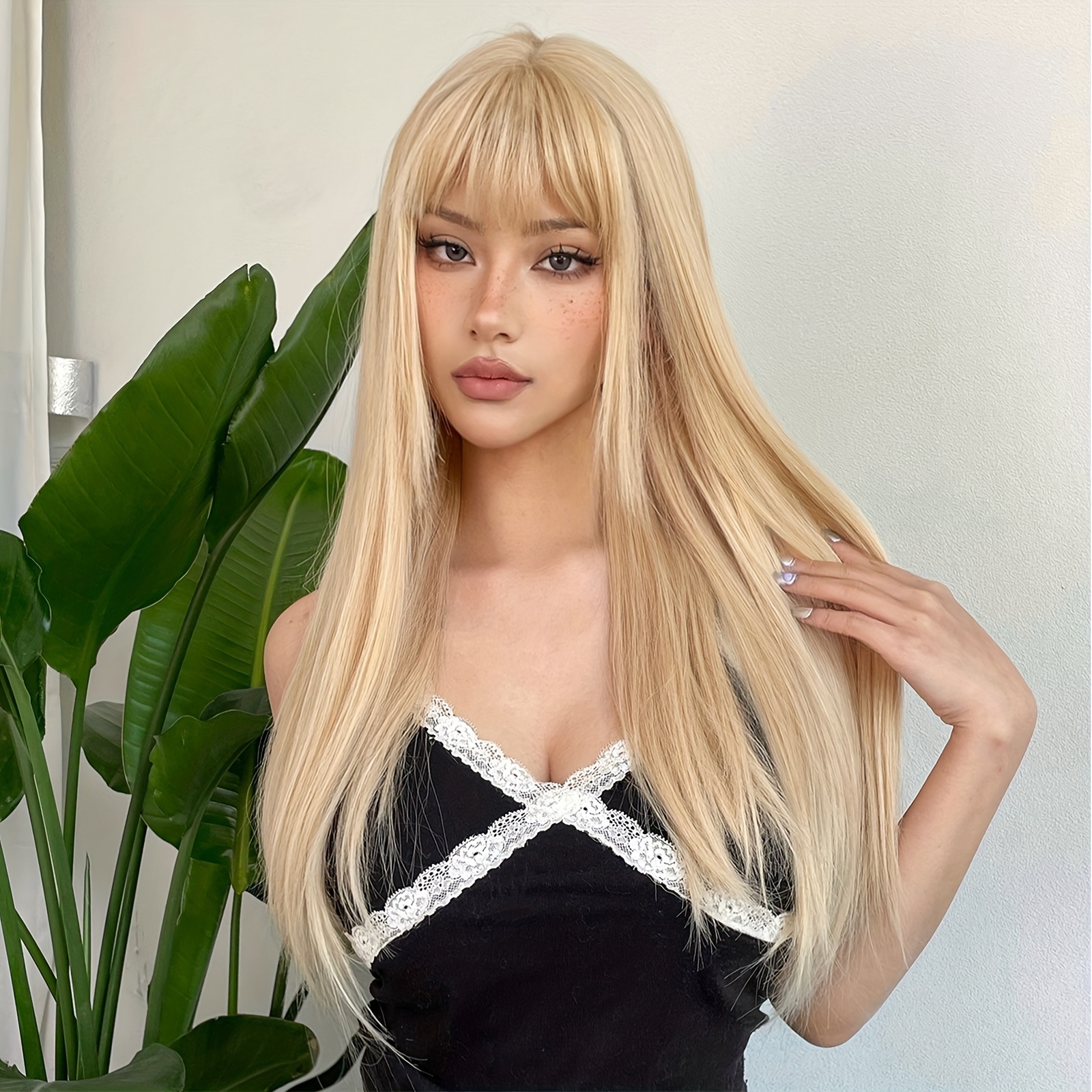 Elegant 24inch Inch Long Strai – Wig Fiber Net recenzja i cena