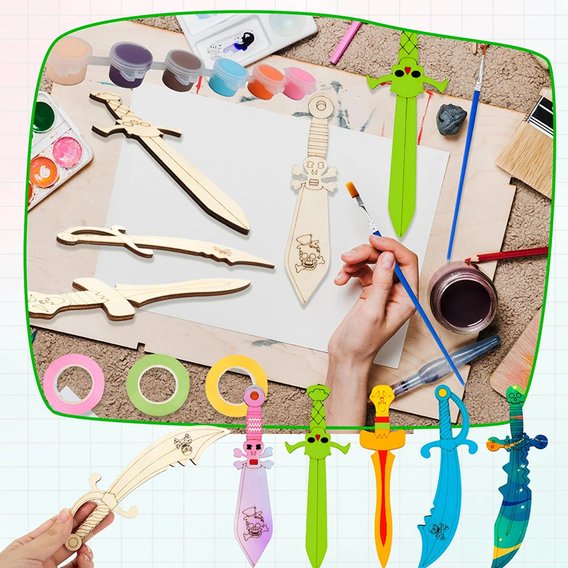 Wooden DIY Drawing Pirate Wood – Cosplay Prop Paint recenzja i cena
