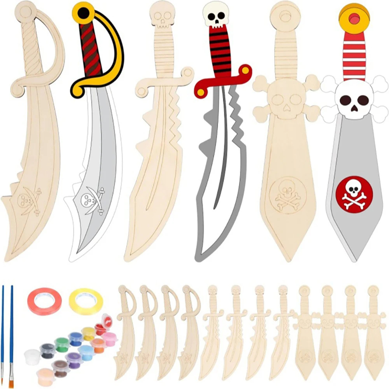 Wooden DIY Drawing Pirate Wood – Cosplay Prop Paint recenzja i cena
