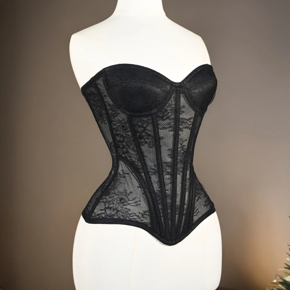 Women Mesh Corset Busiter Over – Boning Corset Steel recenzja i cena