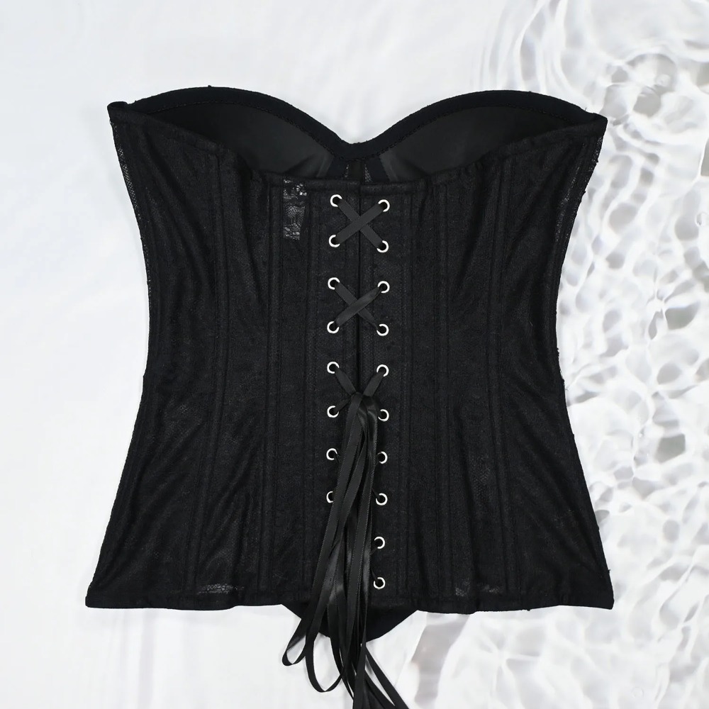 Women Mesh Corset Busiter Over – Boning Corset Steel recenzja i cena