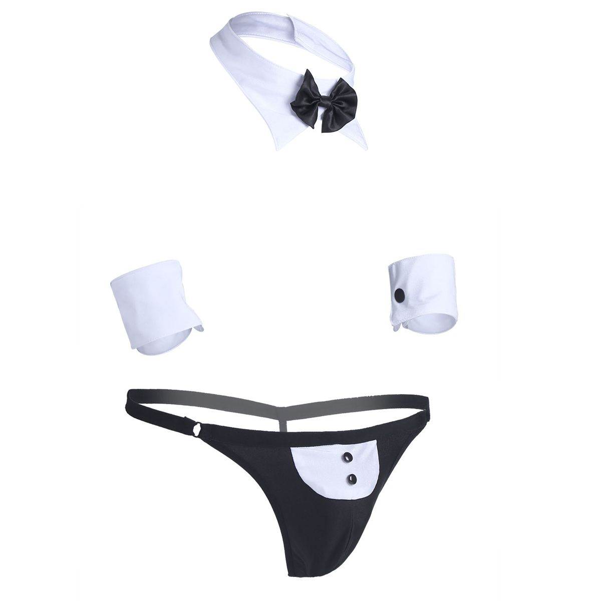 Men Cosplay Waiter Lingerie Se – Cosplay Prop Bow recenzja i cena