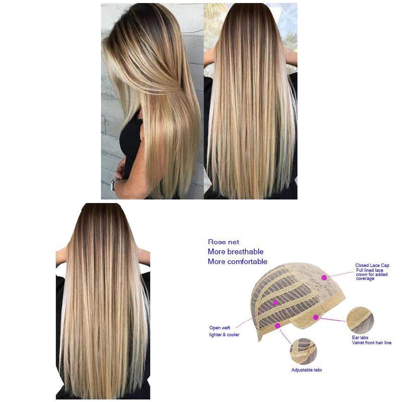 72cm Women Long Straight Wig W – Wig Fiber Net recenzja i cena