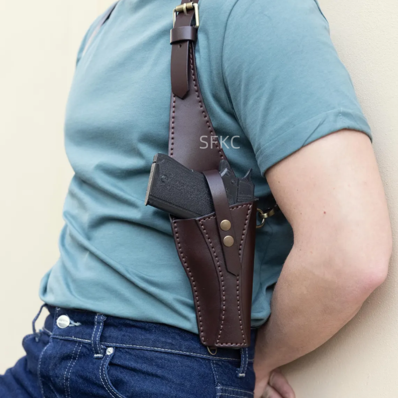 Punk Leather Shoulder Bag For  – Cosplay Prop Pistol recenzja i cena