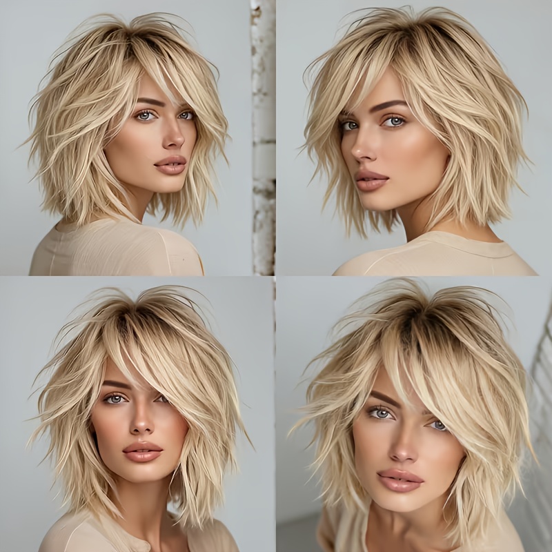 Golden Short Straight Ponytail – Wig Fiber Net recenzja i cena