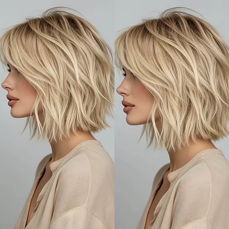 Golden Short Straight Ponytail – Wig Fiber Net recenzja i cena