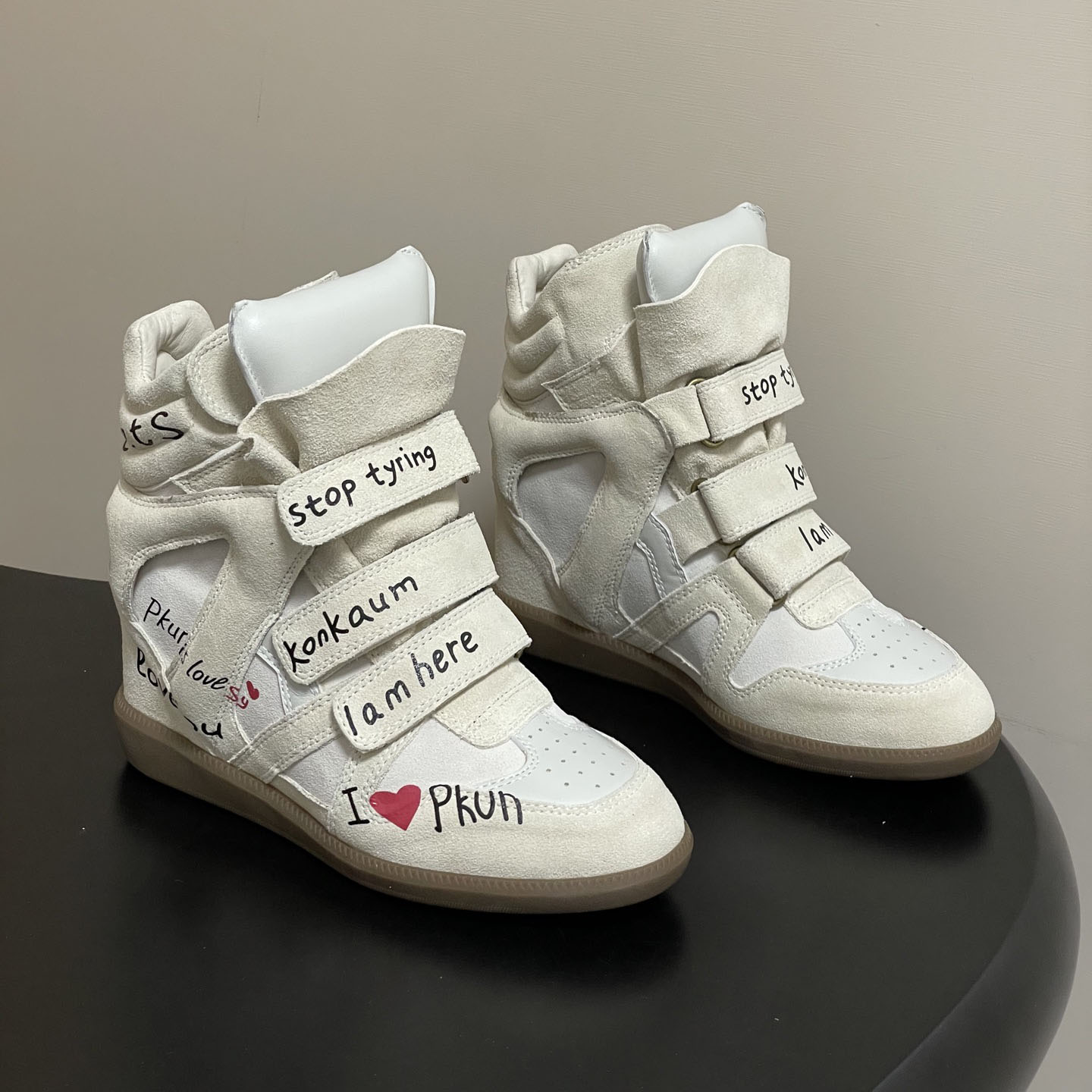 Women's Hidden Wedge Sneakers  – Velcro Hook Loop recenzja i cena