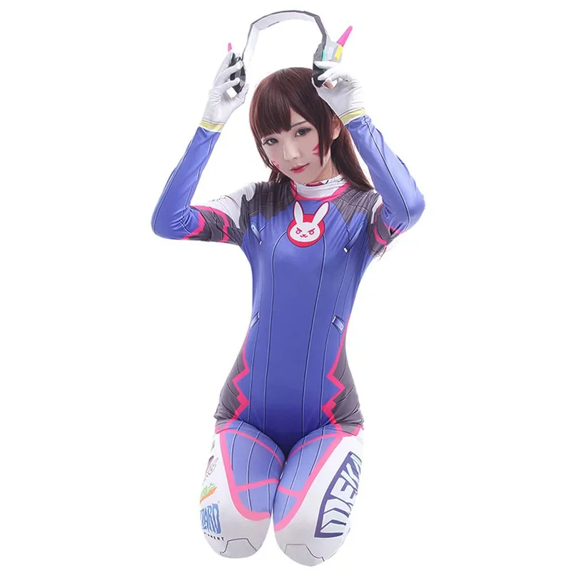 Anime woman jumpsuit tights DV – Dva Cosplay Prop recenzja i cena