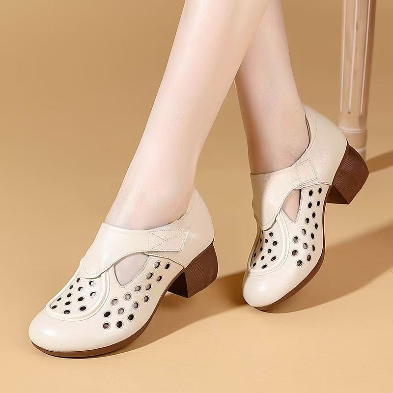 Women's Summer New Leather Hol – Velcro Hook Loop recenzja i cena