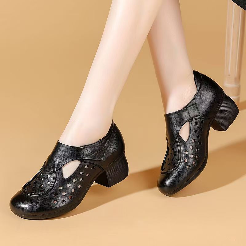 Women's Summer New Leather Hol – Velcro Hook Loop recenzja i cena
