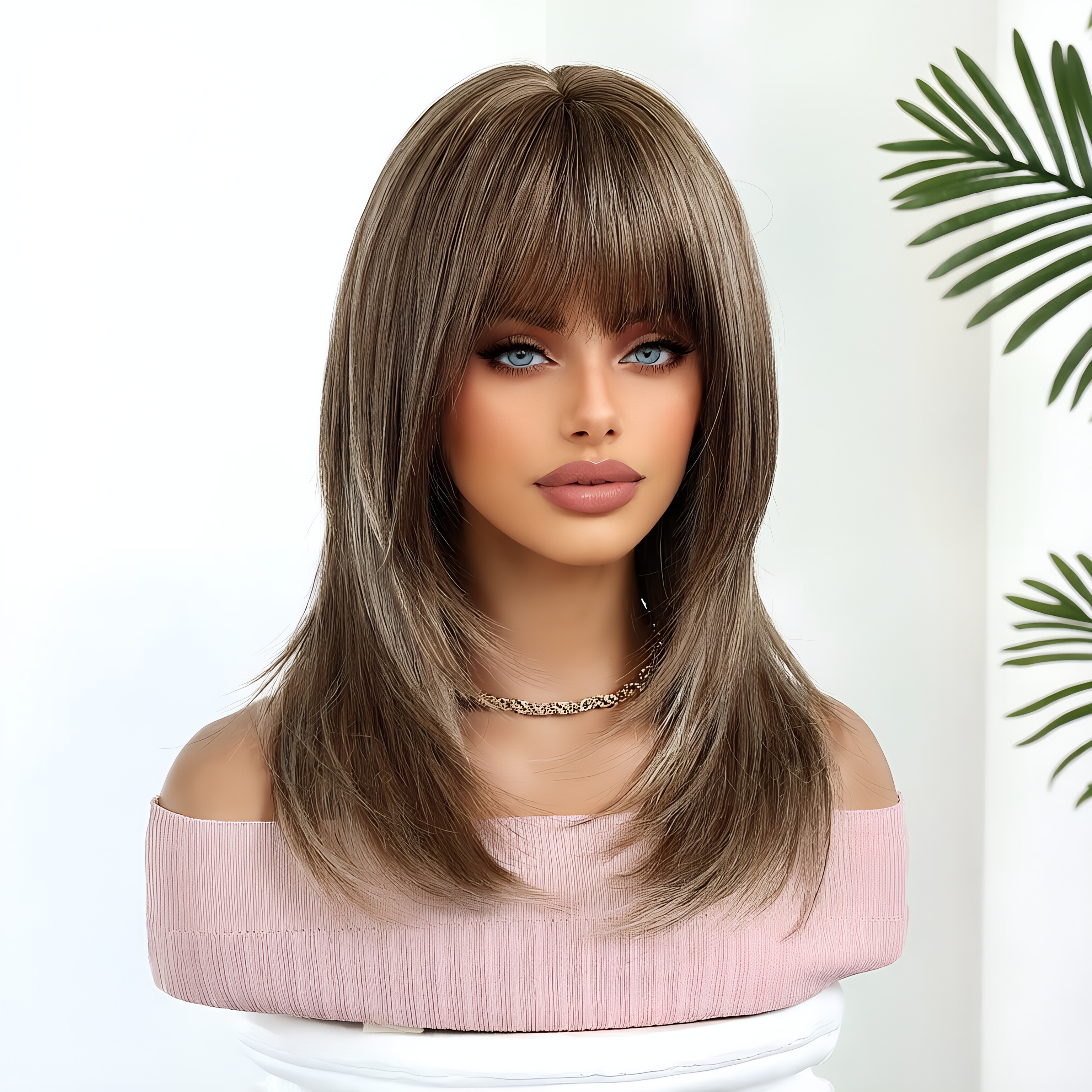 Daily light brown wig, headban – Wig Fiber Net recenzja i cena