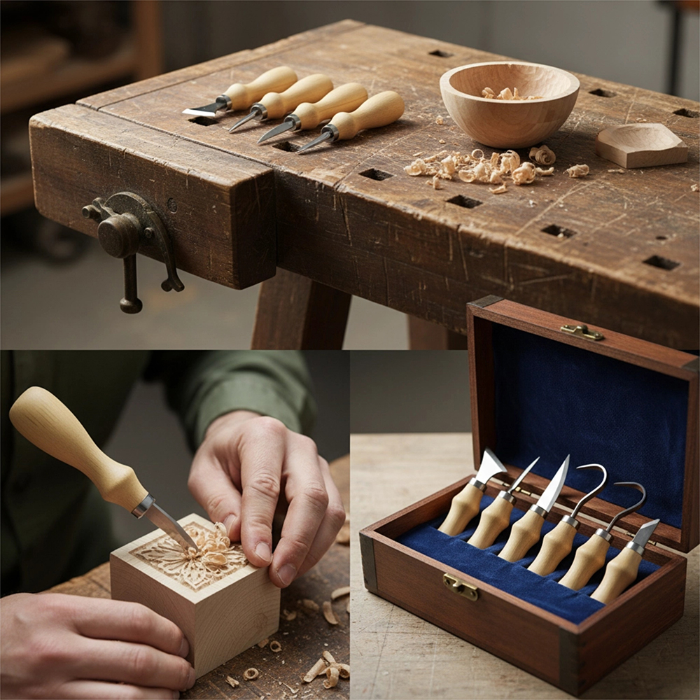 5pc Wood Carving Tools Set Oak – Craft Knife Set recenzja i cena