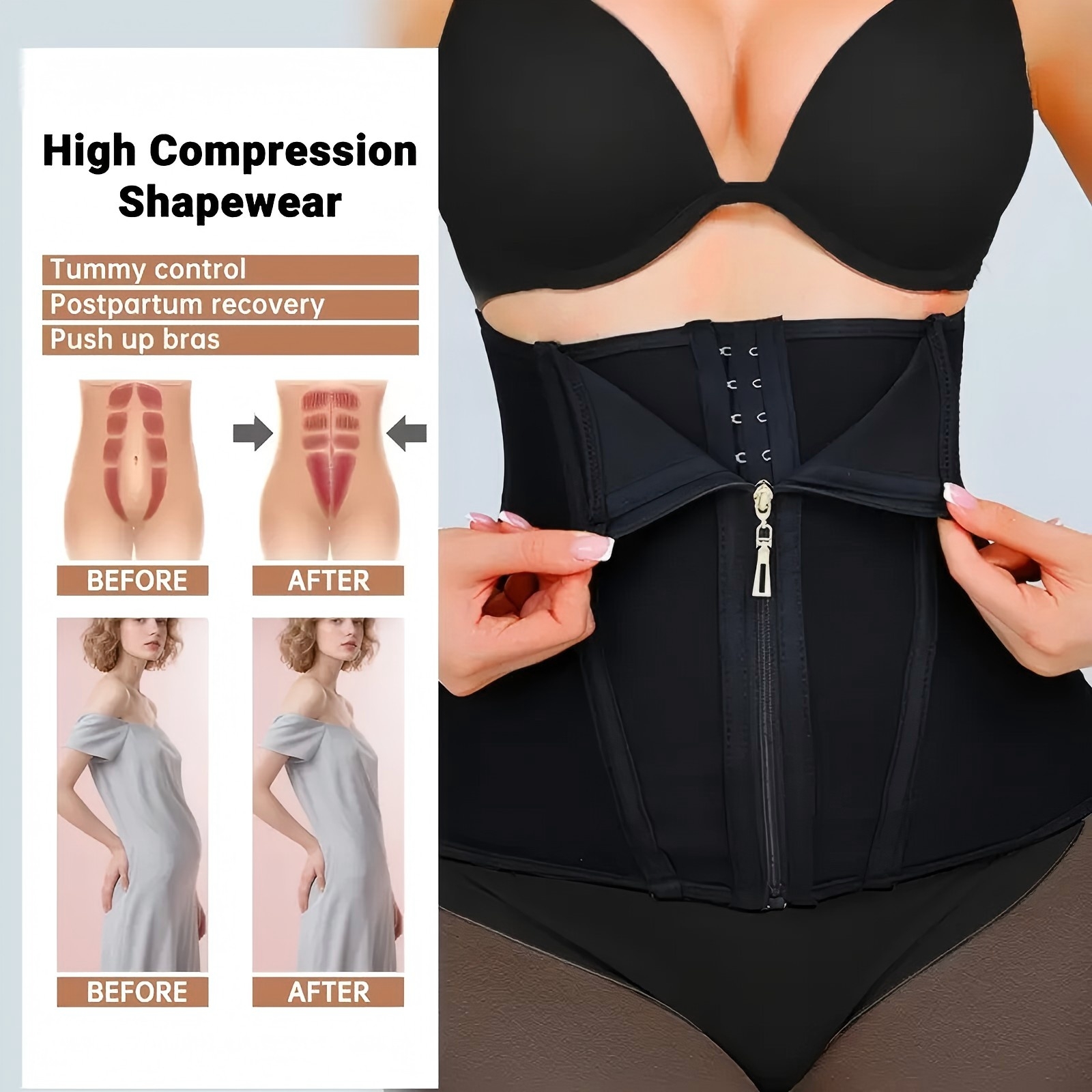 Latex Waist Trainer Women Bind – Boning Corset Steel recenzja i cena