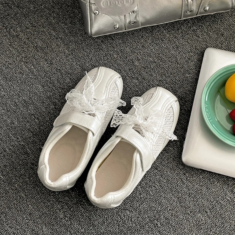 Women Casual Shoes Silver Retr – Velcro Hook Loop recenzja i cena