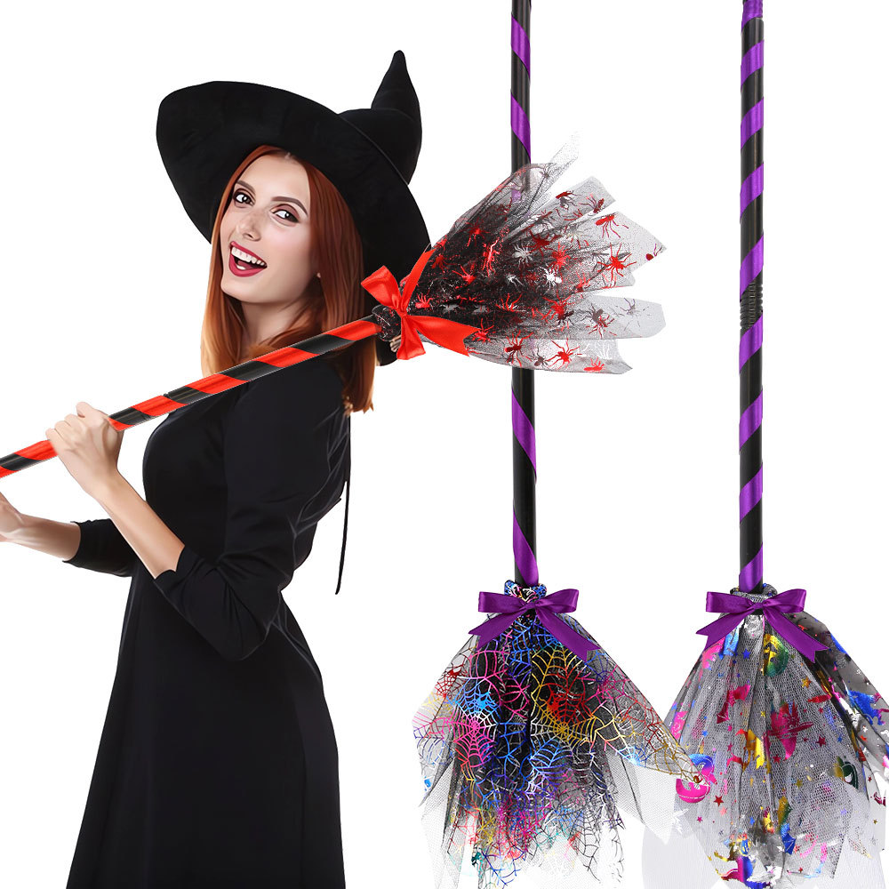 Halloween Witch Broom with LED – Detachable Cosplay Prop recenzja i cena