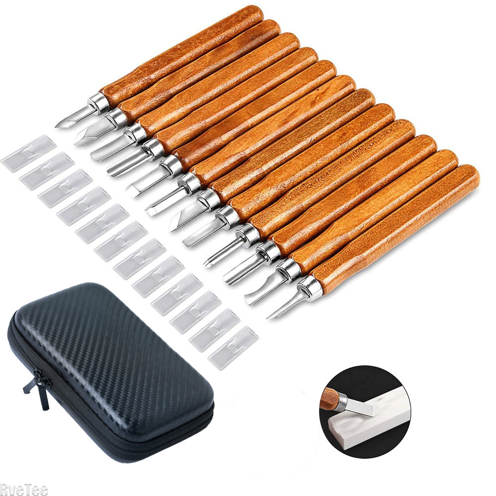 12Pcs SK2 Woodworking Carving  – Craft Knife Set recenzja i cena
