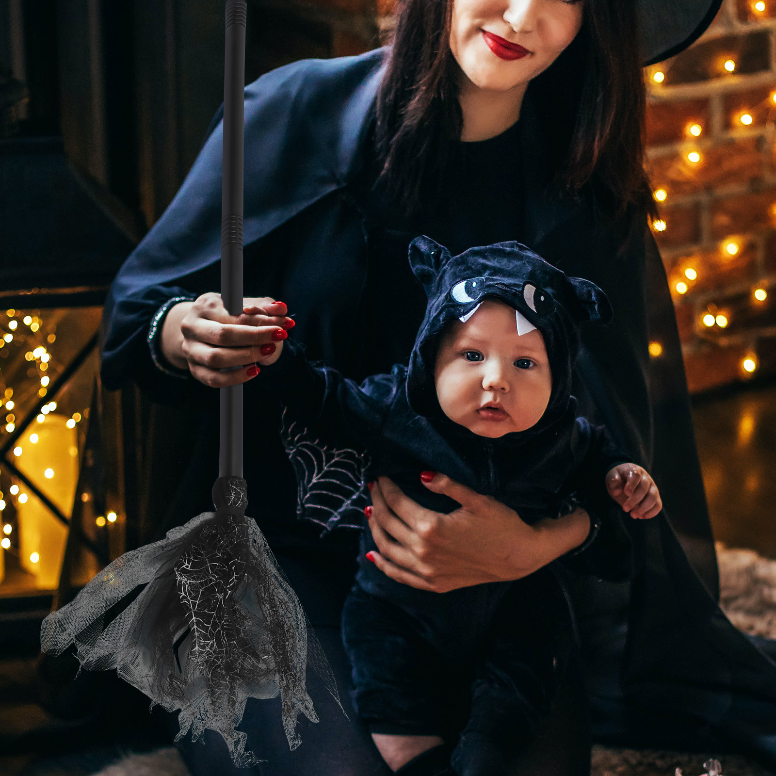 Halloween Witch Broom Prop Lig – Detachable Cosplay Prop recenzja i cena