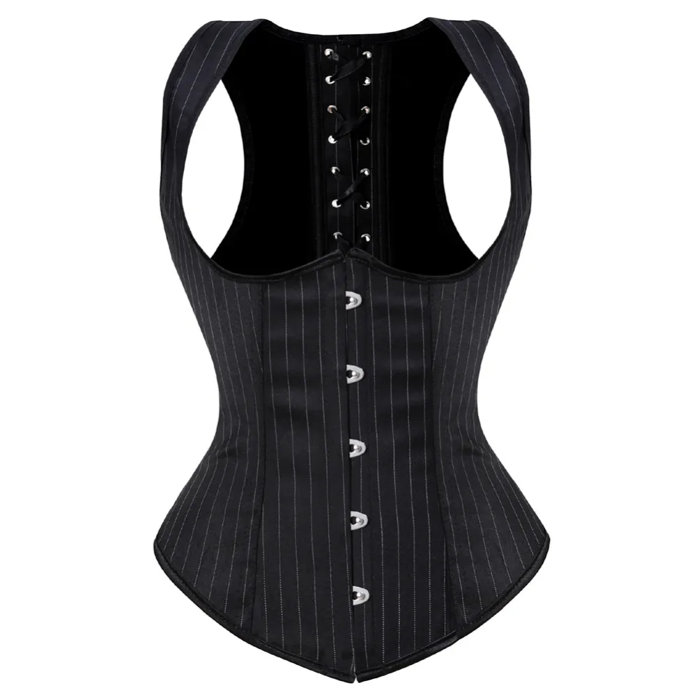 Women's Gothic Jacquard Underb – Boning Corset Steel recenzja i cena